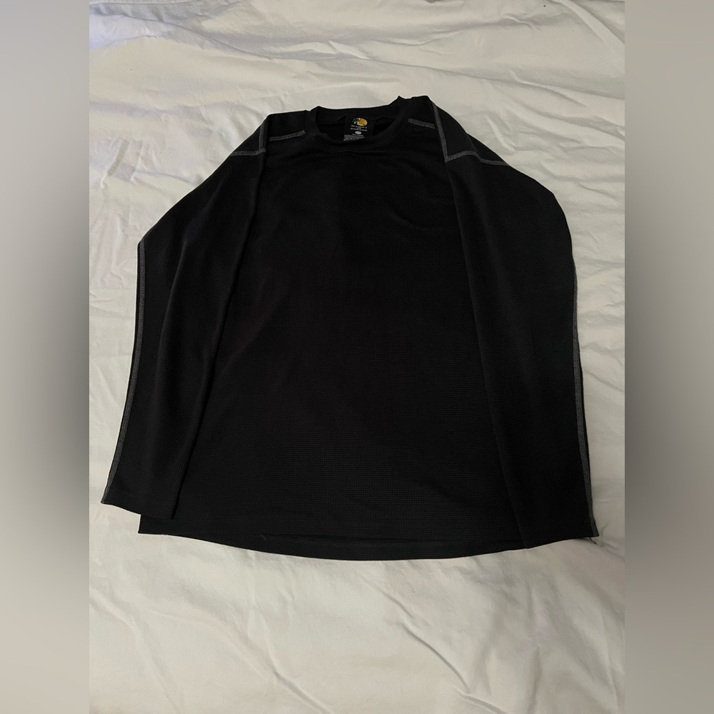 Black waffle knit bass pro shops long sleeve shirt men’s xl